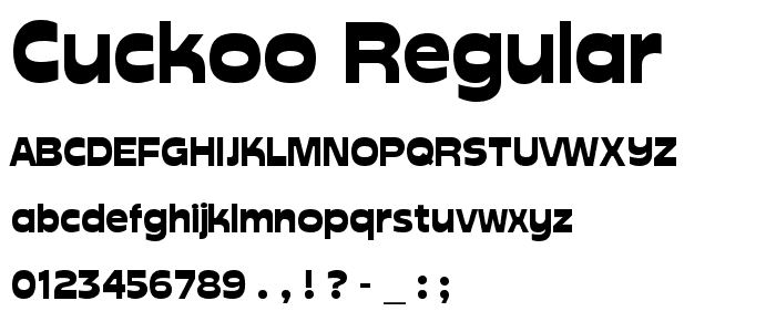 Cuckoo Regular font